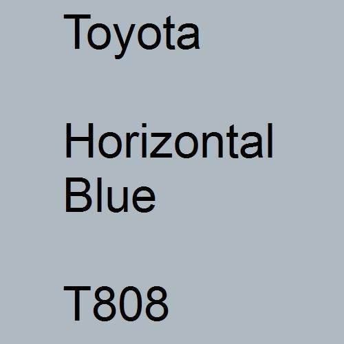 Toyota, Horizontal Blue, T808.